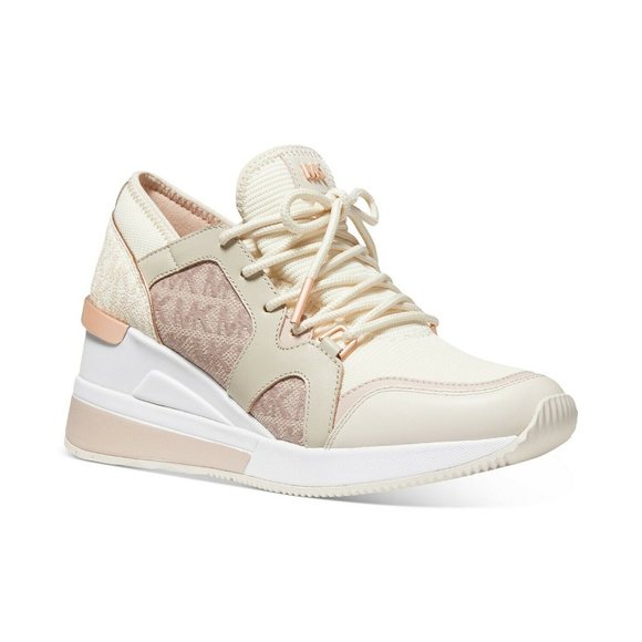 Michael Kors Liv Trainer Light Cream Multi - Picture 1 of 5